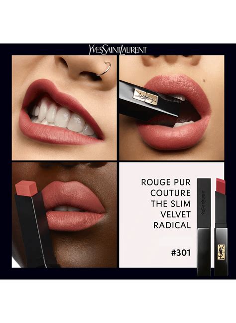 rossetto ysl 215|ROUGE PUR COUTURE THE SLIM VELVET RADICAL .